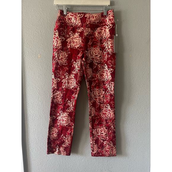 New Soft Surroundings Perfect Ponte Straight Leg Red Serrano‎ Pants - Picture 4 of 9
